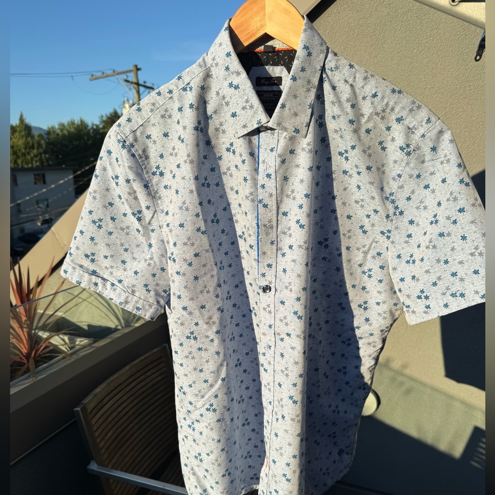 Point Zero short sleeved patterned shirt - M
